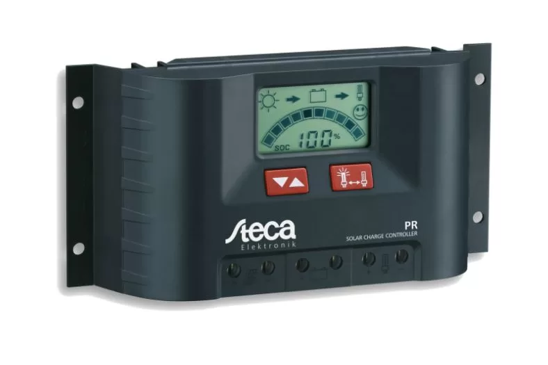 Regulador de carga solar negro de la marca Steca modelo PR3030